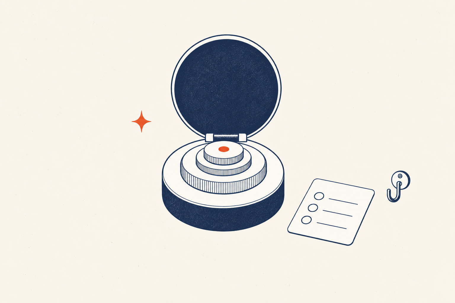 Desk timer with three nested modes representing a flexible daily routine